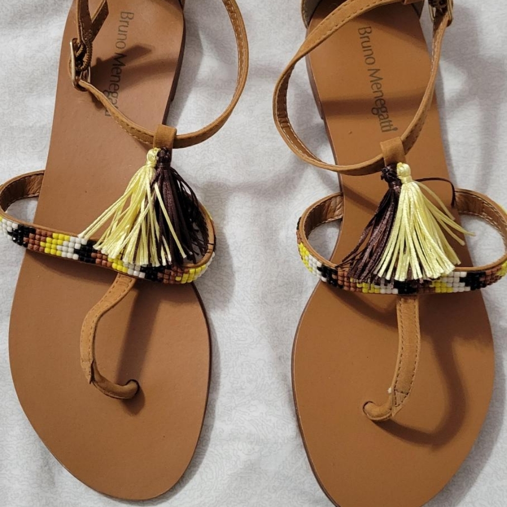 Tassel Sandals US 7 Made in Brazil